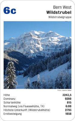 Gipfelquartett, Volume 2, Karte 6c, Bern West, Wildstrubel, Wildstrubelgruppe, Foto: Jasmin Zeller.
