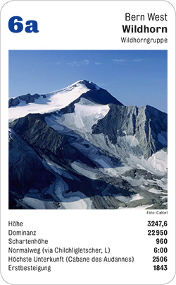 Gipfelquartett, Volume 3, Karte 6a, Bern West, Wildhorn, Wildhorngruppe, Foto: Cable1.