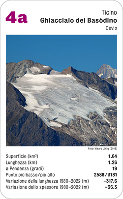 Gletscherquartett, Volume 1, Karte 4a, Ticino, Ghiacciaio del Basòdino, Cevio, Foto: Mauro Lüthy (2015).