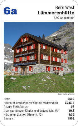 Hüttenquartett, Volume 2, Karte 6a, Bern West, Lämmerenhütte, SAC Angenstein, Foto: Barbara Wäfler.