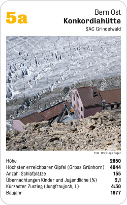 Hüttenquartett, Volume 3, Karte 5a, Bern Ost, Konkordiahütte, SAC Grindelwald, Foto: Christoph Sager.