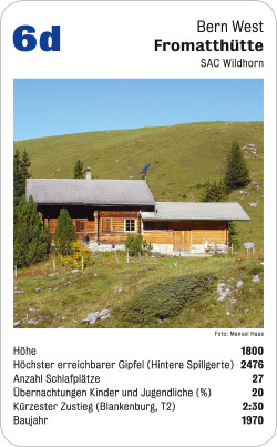 Hüttenquartett, Volume 3, Karte 6d, Bern West, Fromatthütte, SAC Wildhorn, Foto: Manuel Haas.