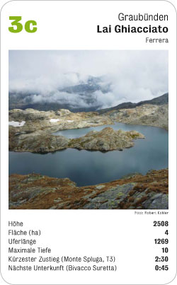 Bergseequartett, Volume 1, Karte 3c, Graubünden, Lai Ghiacciato, Ferrera, Foto: Robert Kohler.