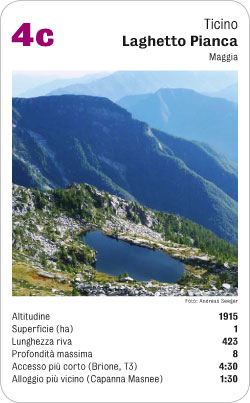 Bergseequartett, Volume 1, Karte 4c, Ticino, Laghetto Pianca, Maggia, Foto: Andreas Seeger.